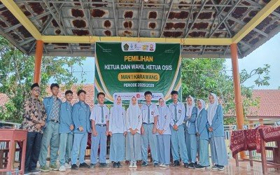 Rismawati-Panji Menang Telak di Pemilihan Ketua OSIS MAN 1 Karawang 2025/2026