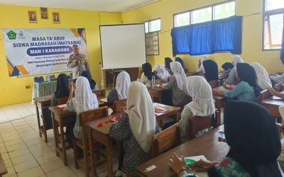 MAN 1 Karawang Gandeng Koramil dan Polsek Berikan Edukasi Bagi Peserta Didik Baru