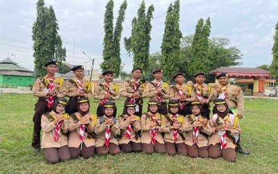Pramuka MAN 1 Karawang Ikuti Lomba Kanira Tingkat Kwarran, Target Juara Umum