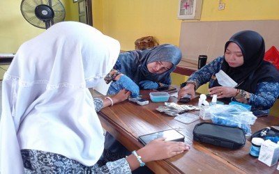Puskesmas Cilamaya Wetan Gelar CKG di MAN 1 Karawang, Siswa Antusias